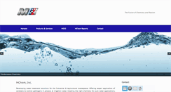 Desktop Screenshot of mcheminc.com